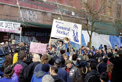 The 2002 Woodward’s building squat and demonstrations in Vancouver